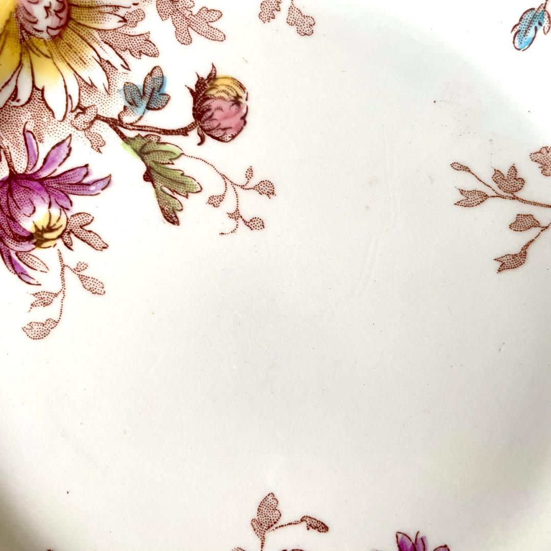 ジアンGien 秋の花フルールドトンヌ デザートプレート②フランス