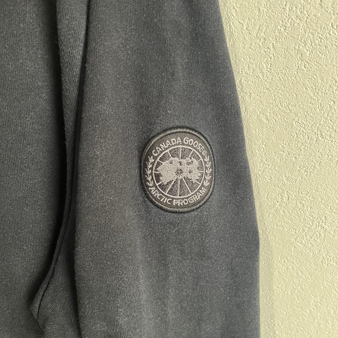 【現行/Lサイズ】カナダグース　フーディ　ブラックレーベル　黒　Huron