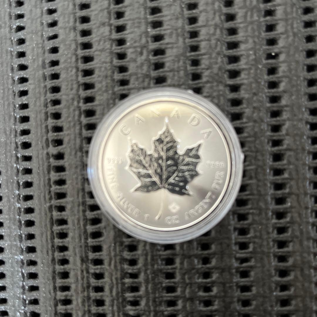 【メイプルリーフ銀貨1オンス2021年】 クリアケース入り1枚【新品未使用】