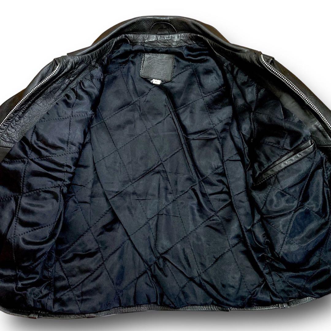 希少 American nostalgia レザージャケット 本革 シングル 黒