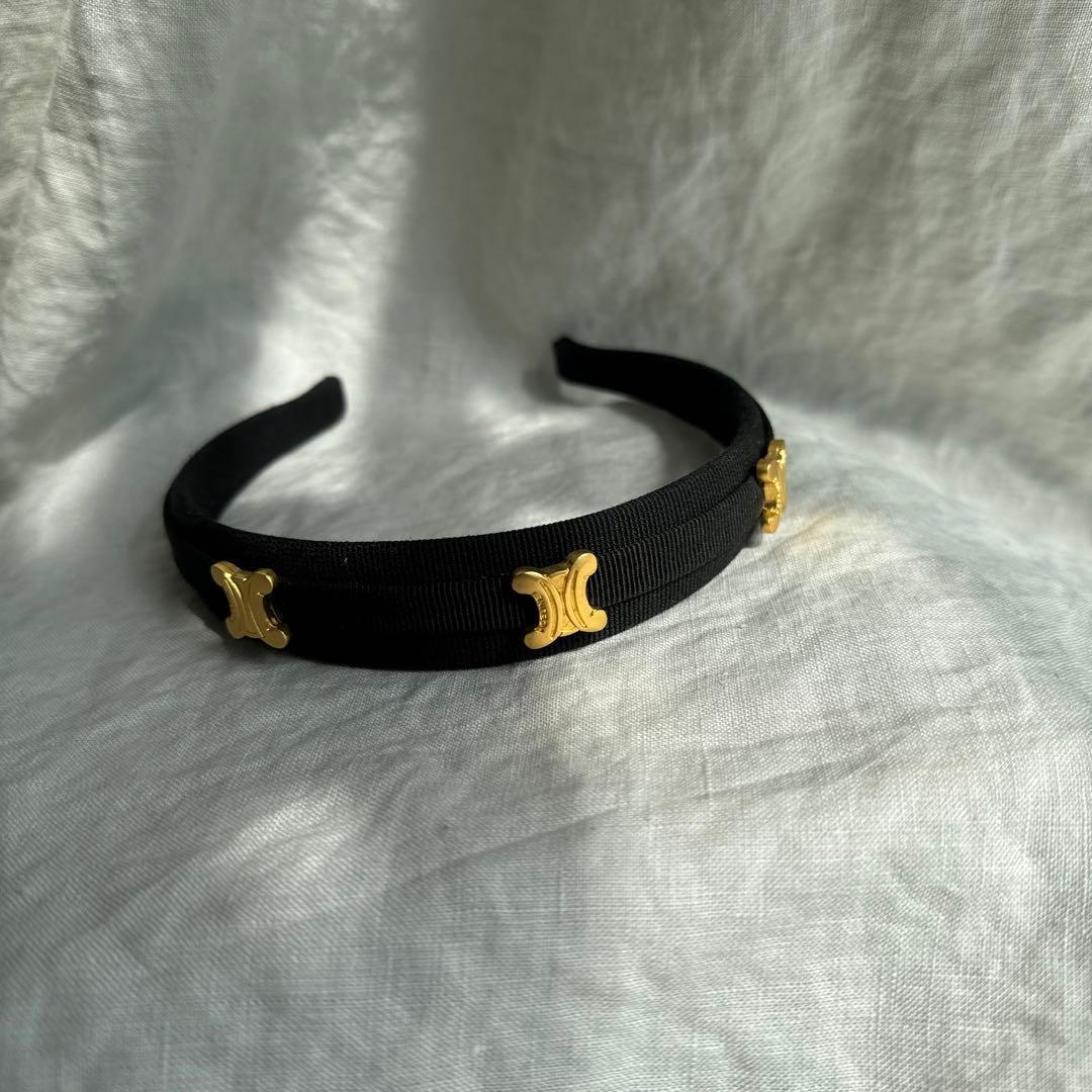 Celine セリーヌ　ヴィンテージ　トリオンフ　マカダム カチューシャ