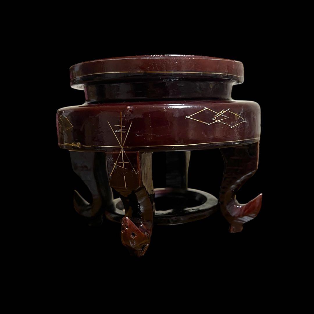 《希有&美石》 天然石 ジャスパー丸玉 木製台座付 パワーストーン