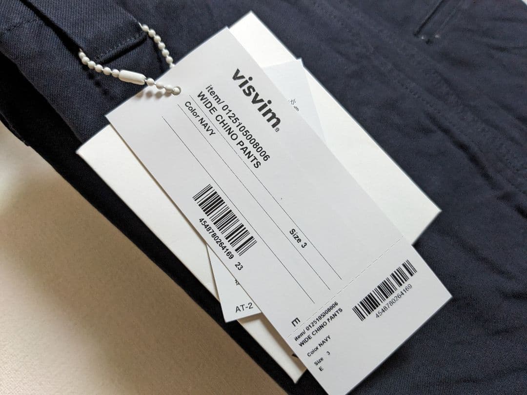 新品 visvim ワイドチノパン ビズビム 2025SS
