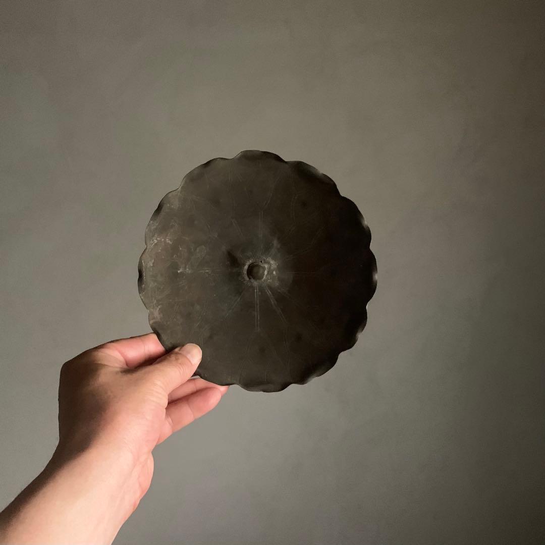 古銅 常花残欠 蓮花 仏教美術 古美術 古道具 アンティーク 江戸時代 オブジェ