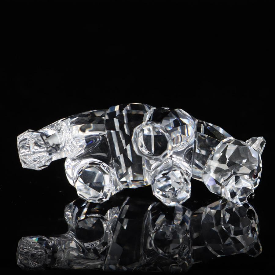 Y2435-9 スワロフスキー クリスタル マザーベア オブジェ - メルカリ