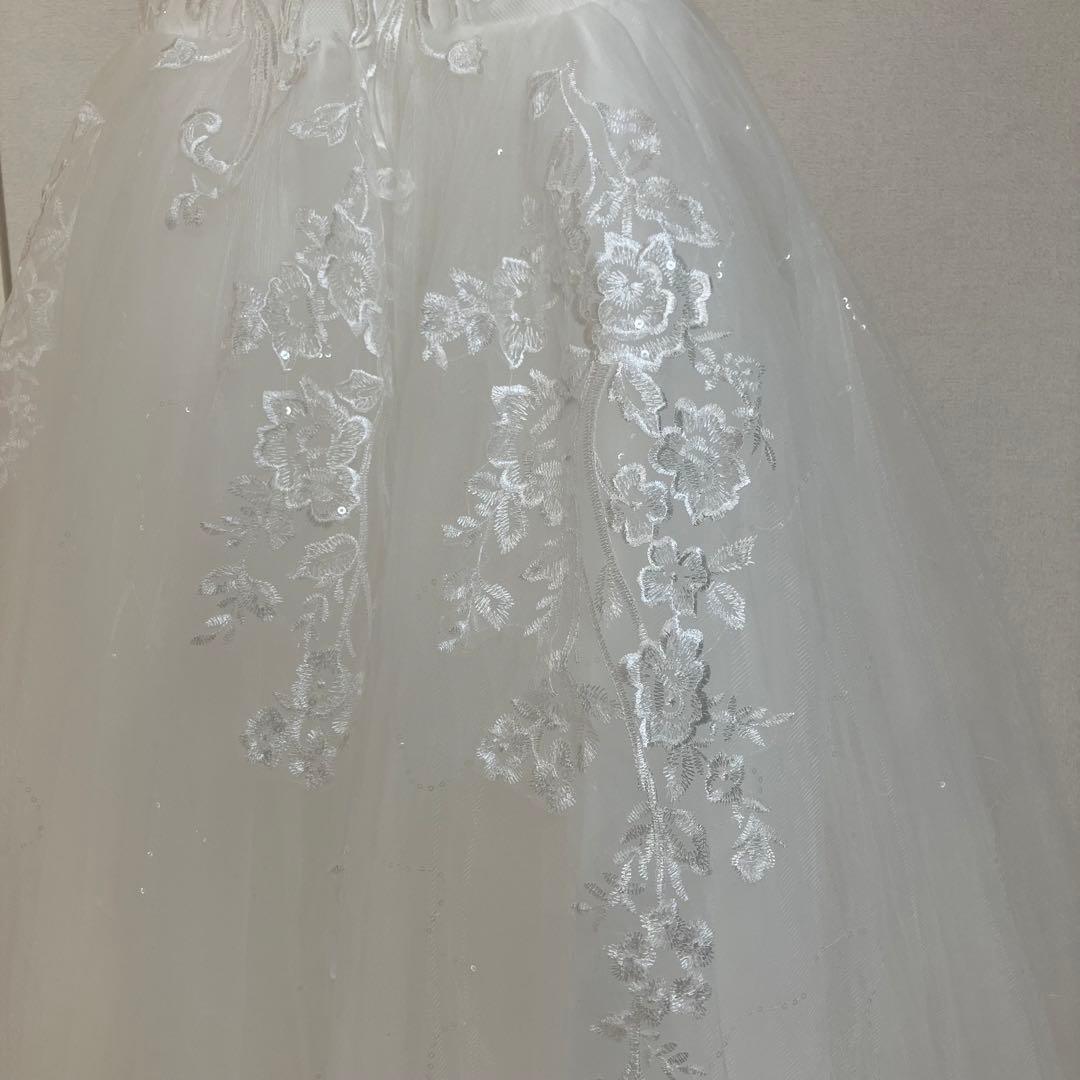 【美品】オフショルダーウェディングドレス