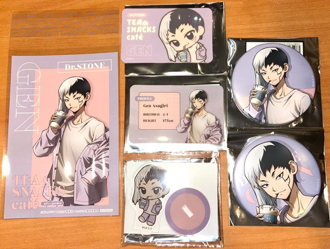 Dr.STONE ミックスガーデン アクリルスタンド 缶バッジ 硬質カード