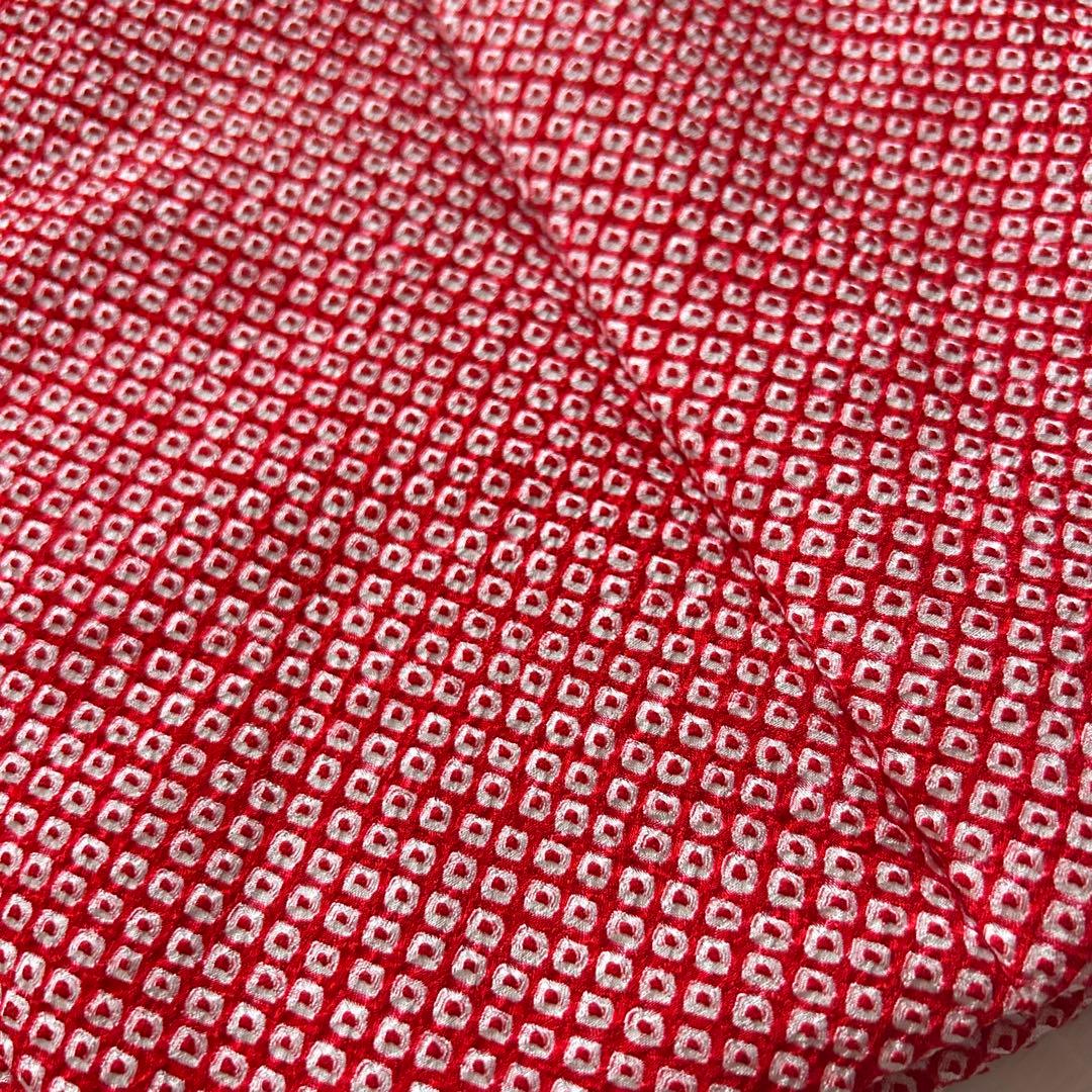 七五三 3歳 フルセット 総絞り 被布 着物 正絹 三歳 草履 巾着 753