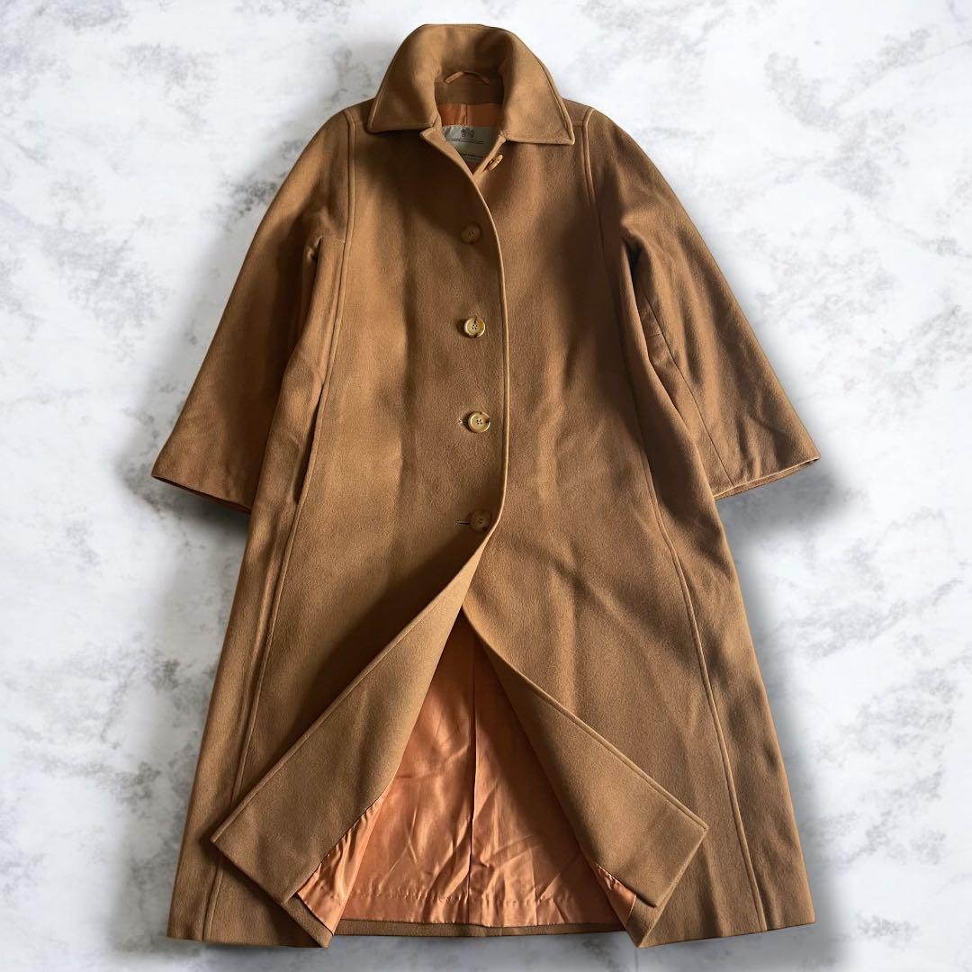 Aquascutum アクアスキュータム カシミヤ ロングコート キャメル