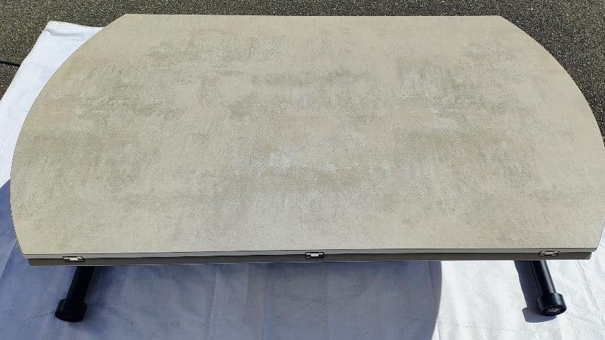 ダイニングテーブル 昇降式 円形 幅120cm グレー×黒