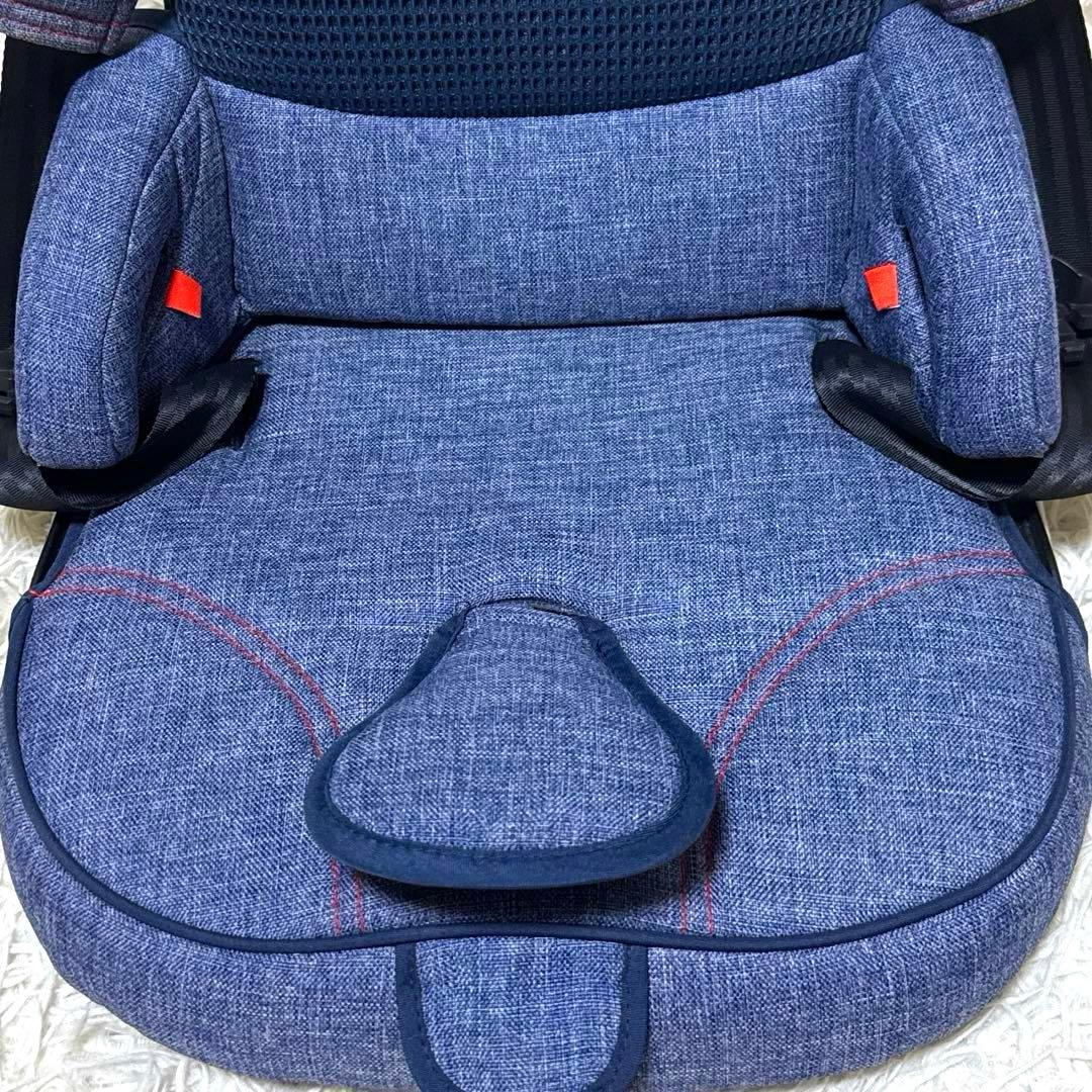 美品‼︎ 日本育児 ISOFIX・シートベルト トラベルベストEC Fix デニム