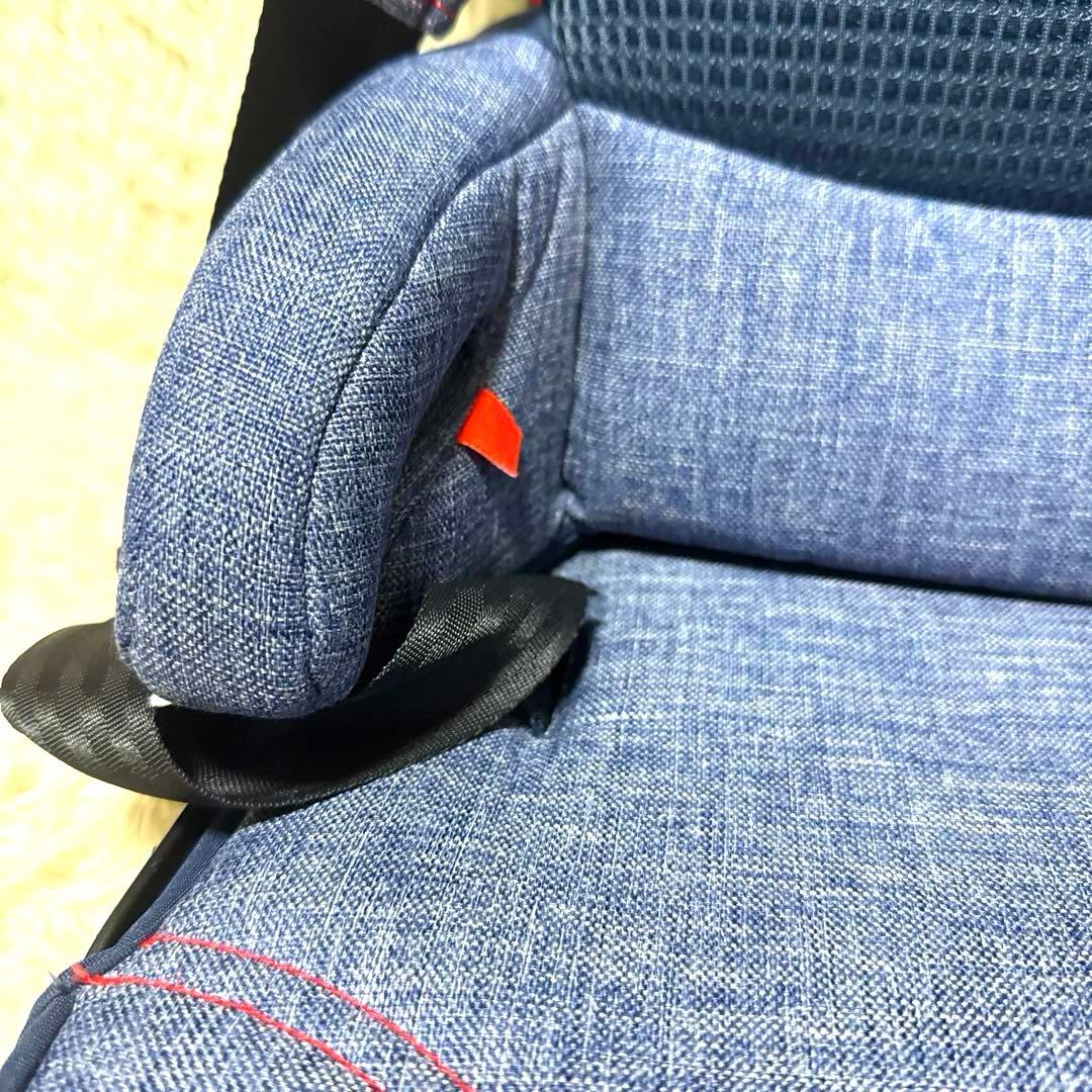 美品‼︎ 日本育児 ISOFIX・シートベルト トラベルベストEC Fix デニム