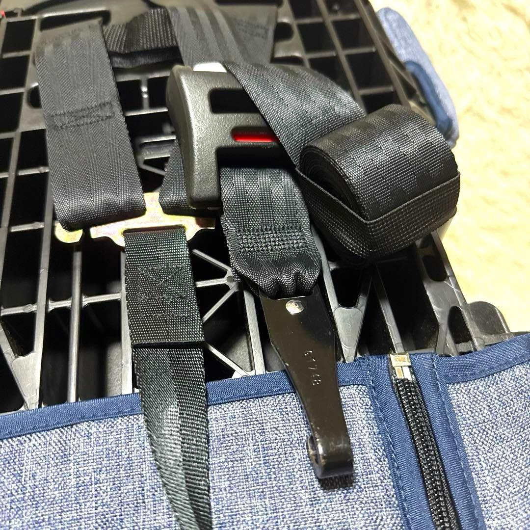 美品‼︎ 日本育児 ISOFIX・シートベルト トラベルベストEC Fix デニム