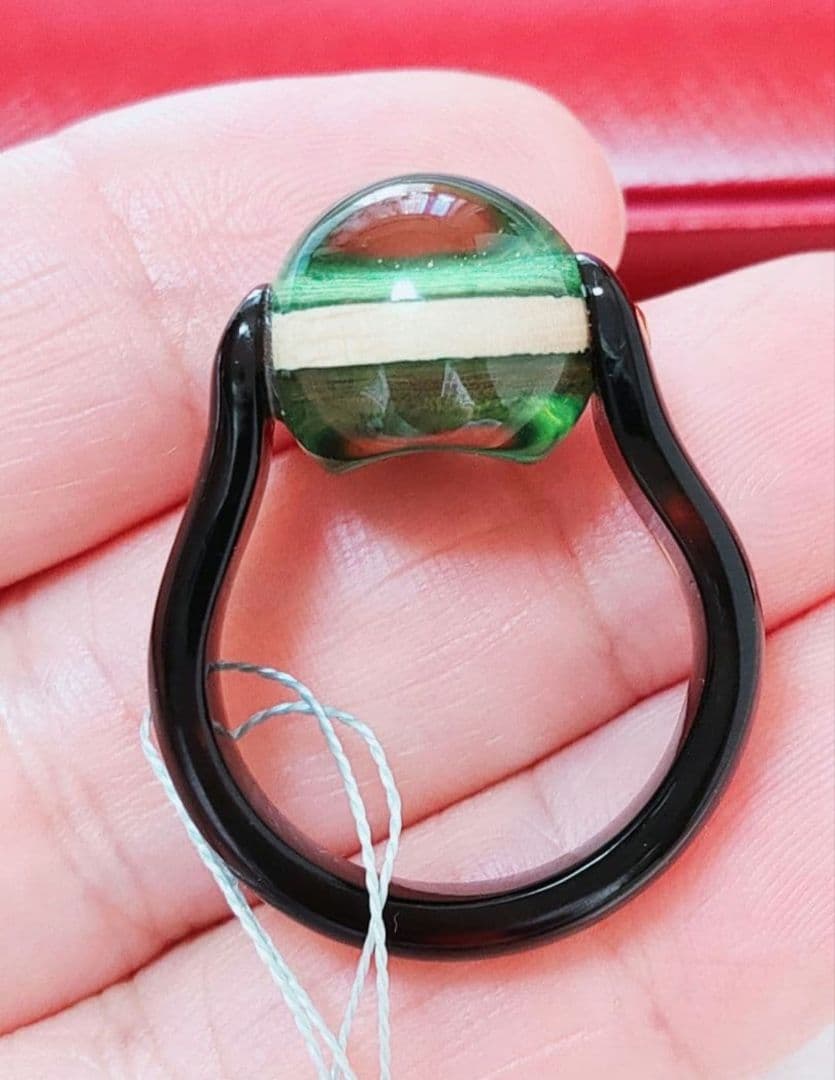 新入荷 天然アンバー 本鼈甲 リング