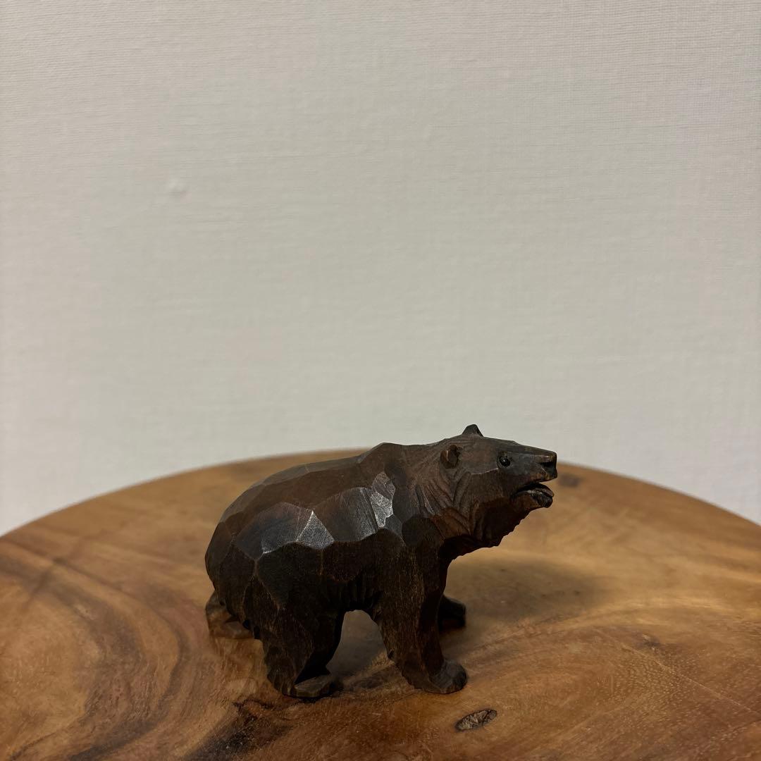 スペシャルコレクション 木彫り熊 ウッドカービング 木製 置物