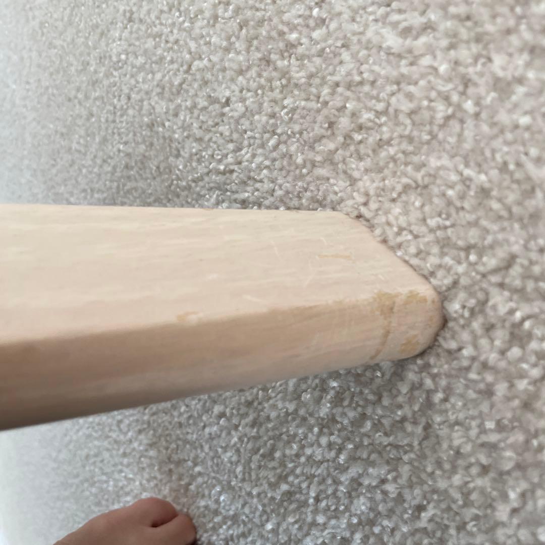 木製ダイニングテーブルとグレー椅子セット［直接譲渡］［江東区］