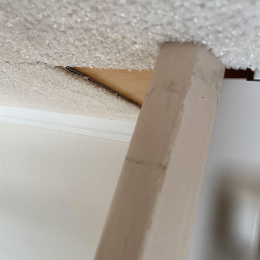 木製ダイニングテーブルとグレー椅子セット［直接譲渡］［江東区］