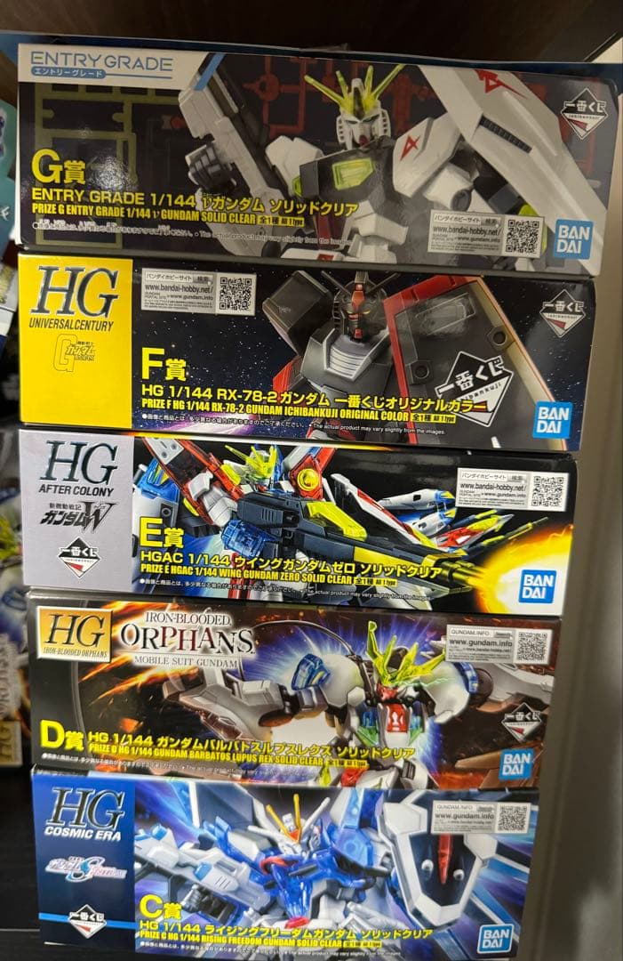 一番くじ ガンプラ2024 C賞 D賞 E賞 F賞 G賞　5点セット 一番くじ 機動戦士ガンダム ガンプラ 2024｜一番くじ倶楽部｜BANDAI