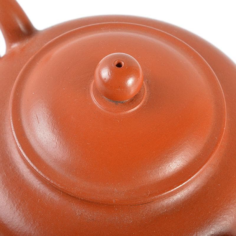 中国 孟臣銘 紫砂 朱泥 漢詩刻 急須 茶壷 M R5369