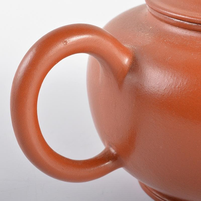 中国 孟臣銘 紫砂 朱泥 漢詩刻 急須 茶壷 M R5369