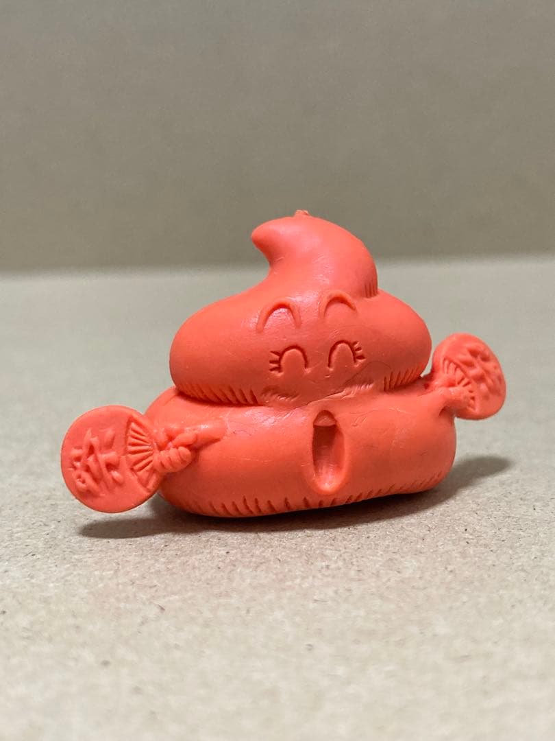 Dr.スランプアラレちゃん　うんち大　消しゴム　橙色