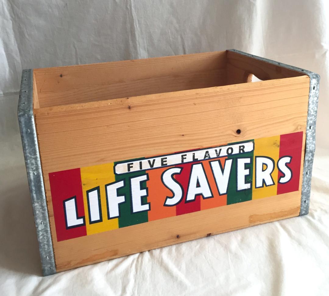 ビンテージ Life Savers Candy 木製 収納ボックス キャンディ