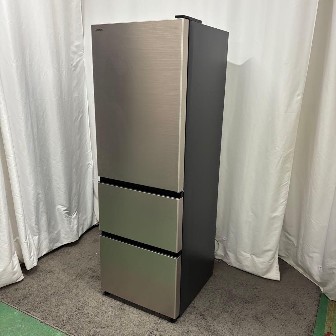 974⭕️冷蔵庫　日立　300-400ℓ　綺麗　3ドア　右開き　設置無料　スリム