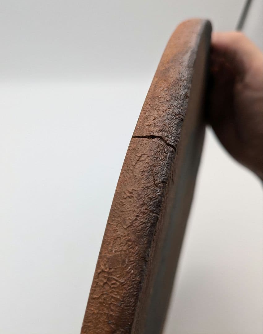 岡山県重要無形文化財 山本出 備前焼 出彩陶板 プレート 敷板 敷瓦 飾り皿