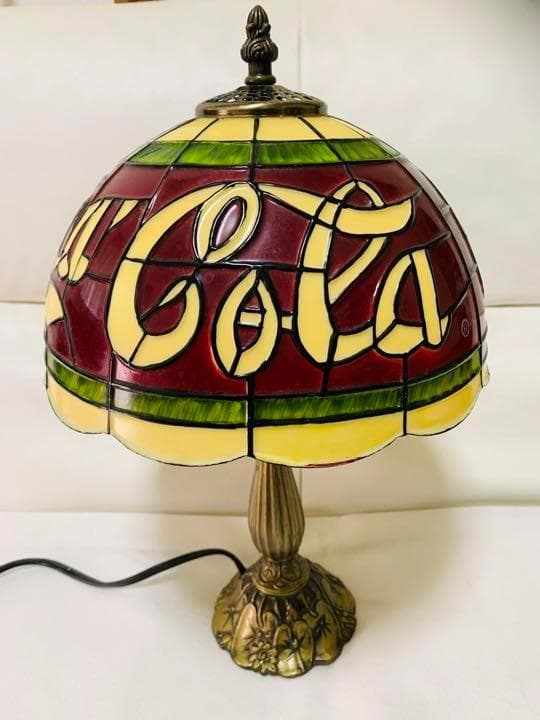 ビンテージ コカコーラ Coca－Cora ステンドグラス調 ティフ
