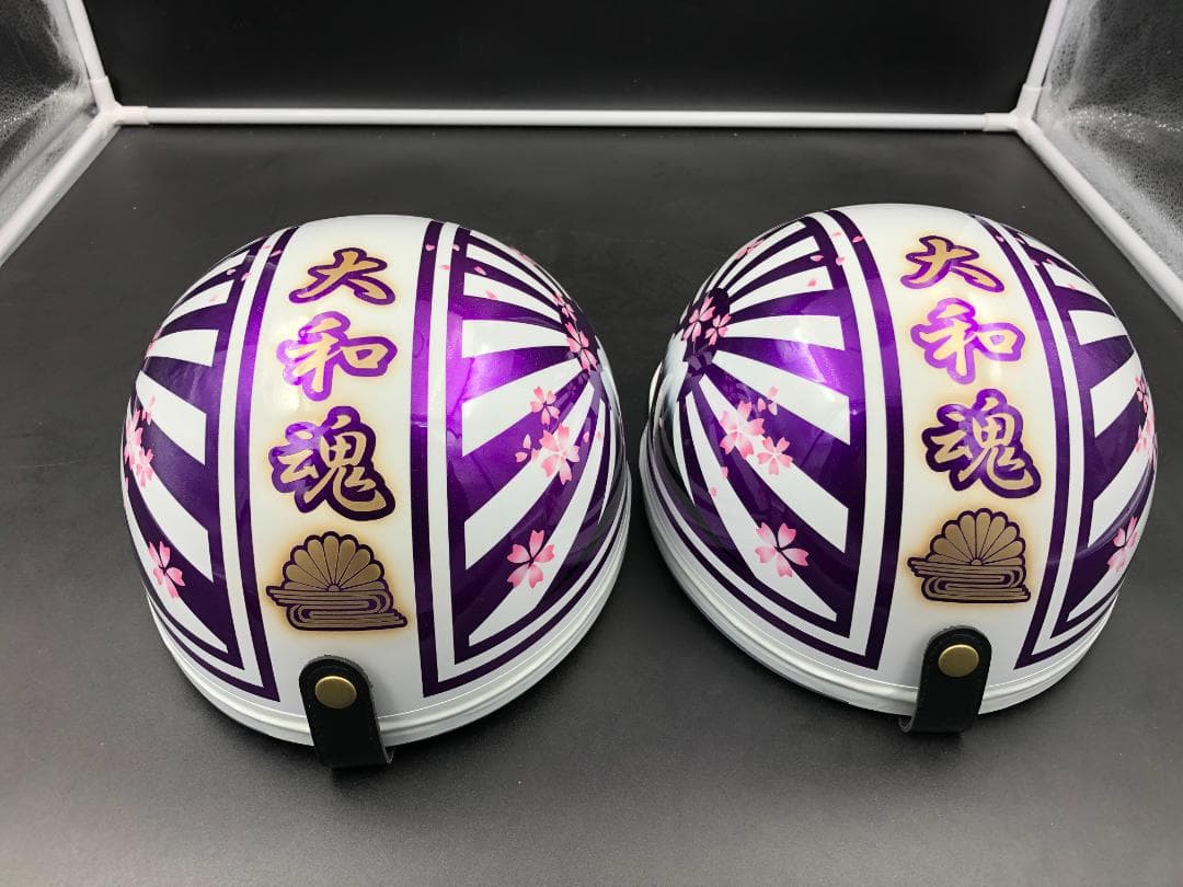 コルク半　カスタム　富士日章　三つボタン　白紫　ラメ　桜　高級クリヤ送料無料