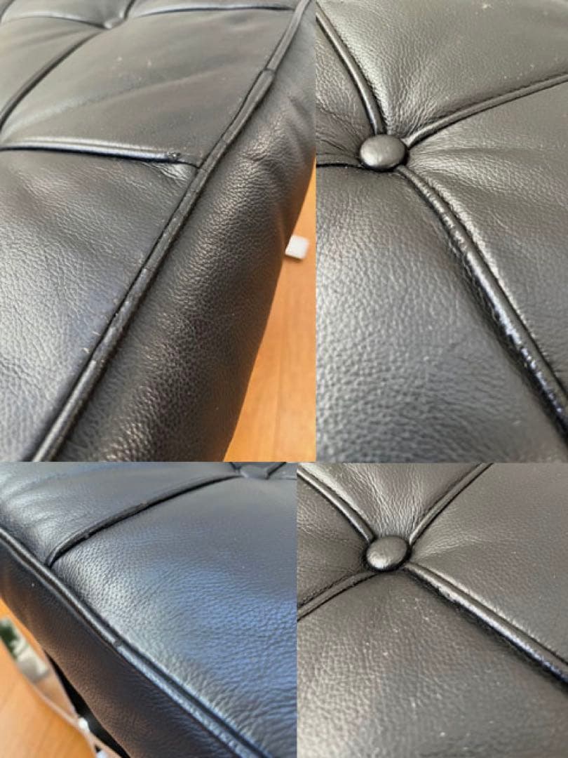 バルセロナスツール　オットマン ミース・ファン・デル・ローエ 本革 リプロダクト