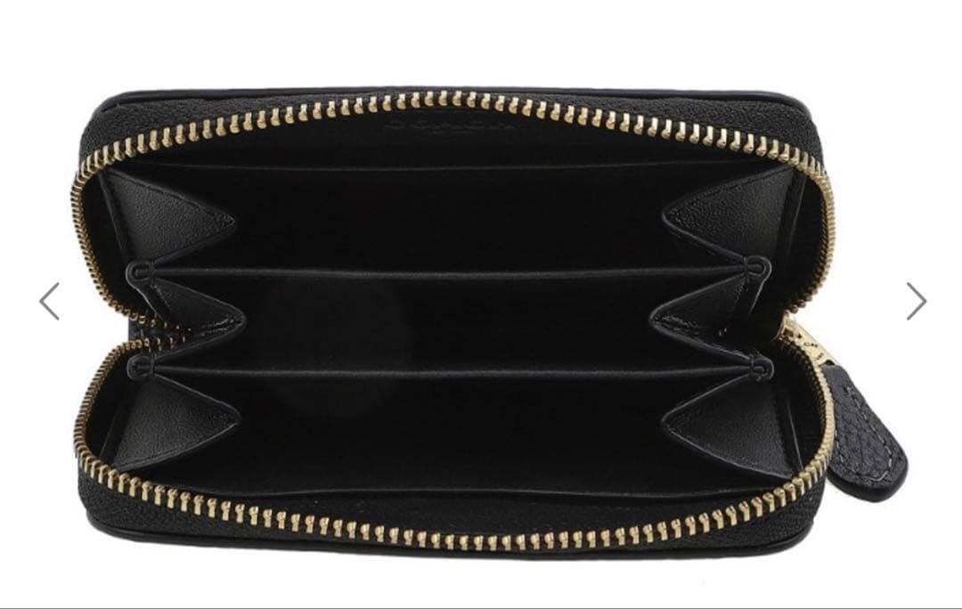 COACH PEBBLED LEATHER 小銭入れ カードケース BK