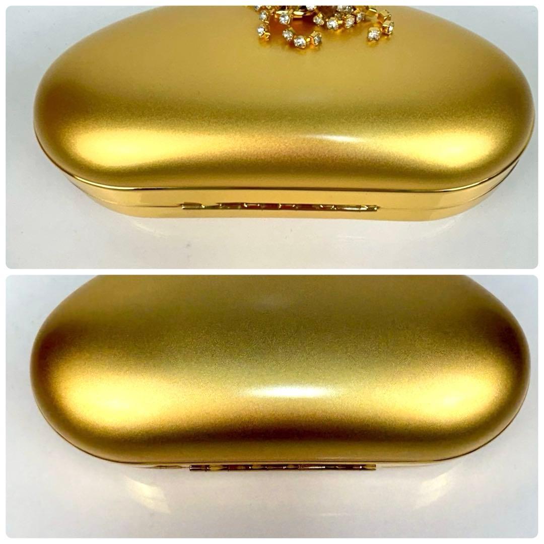 【極美品】シェイラン パーティーバッグ ゴールド ハンドバッグ チェーンバッグ