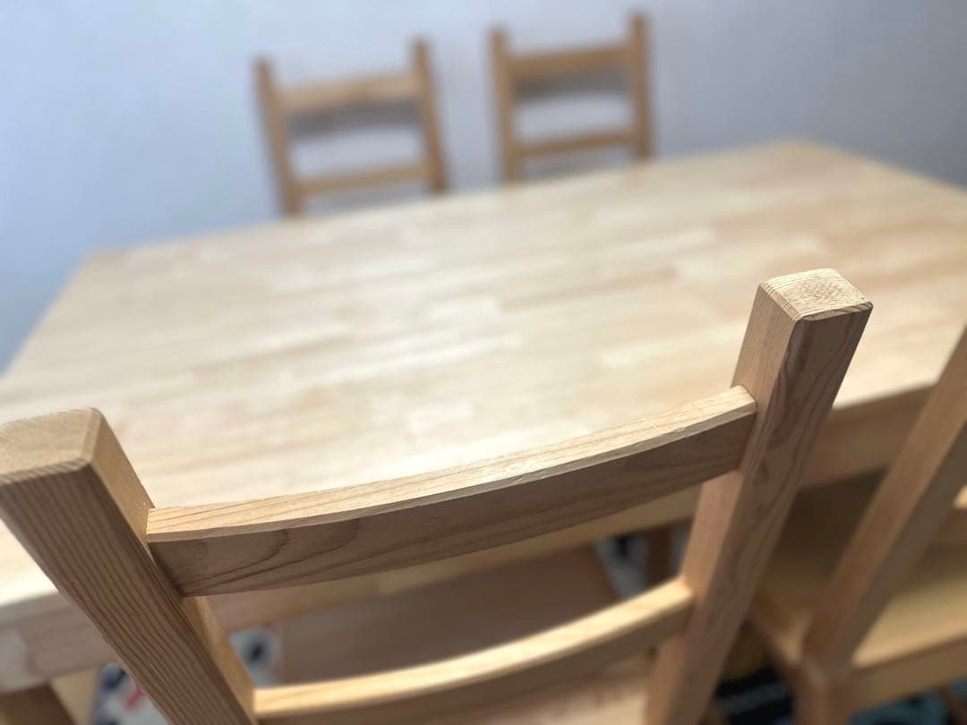 極美品IKEA木製ダイニングテーブルNORDBYイケア北欧無印良品ボーコンセプト