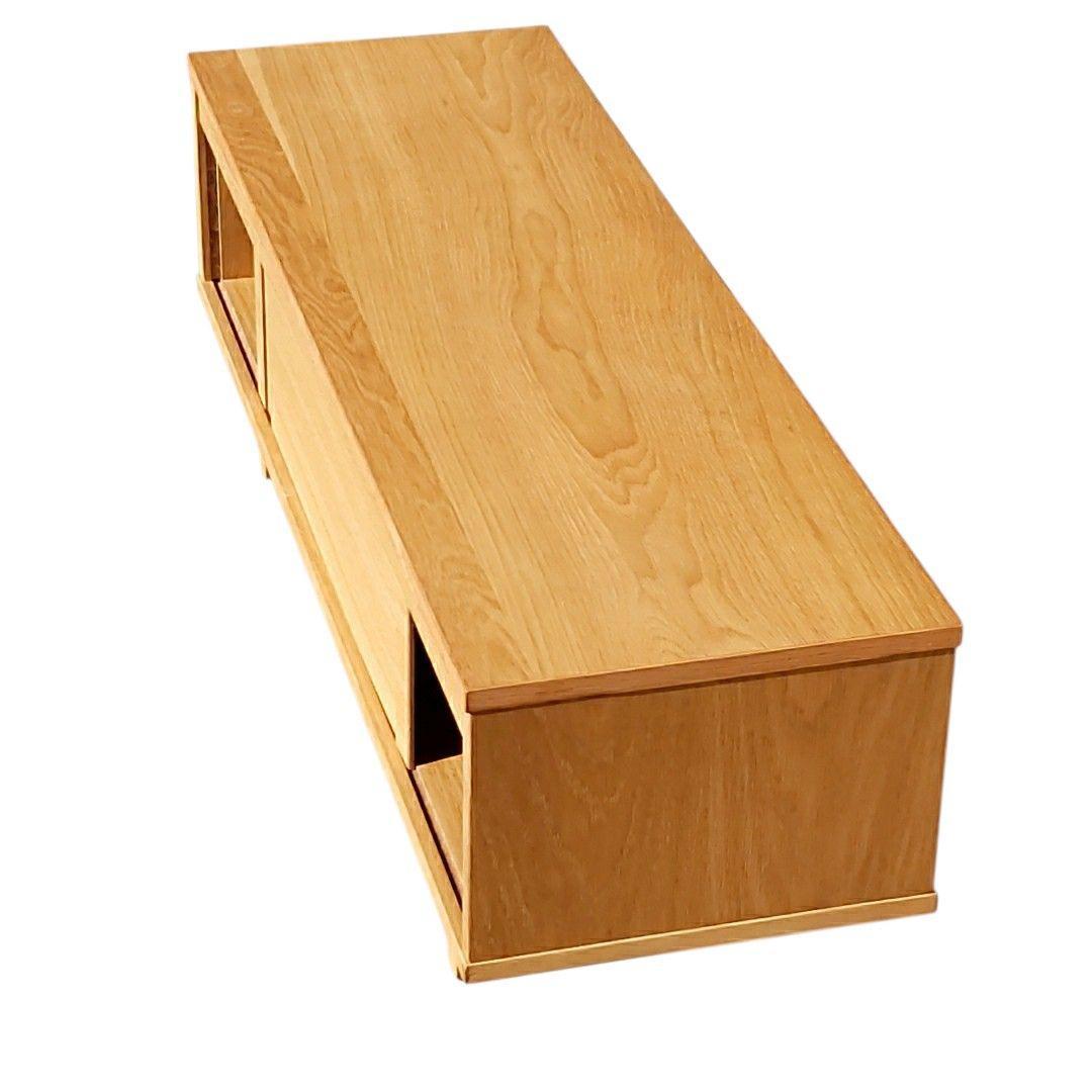 廃盤】 無印良品 オーク材 テレビボード 幅110 引き戸仕様