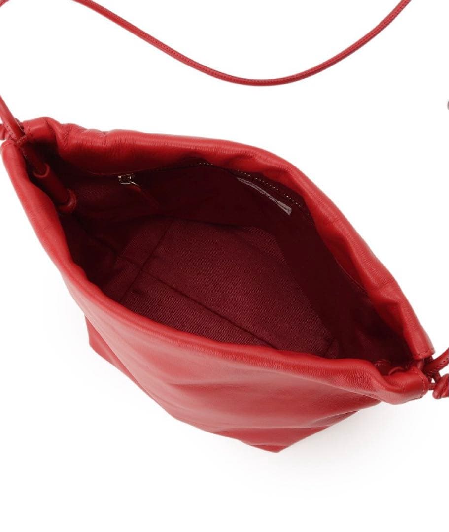 【新品未使用】ドレステリア ラムレザーバルーンバッグ 本革 タグ付き