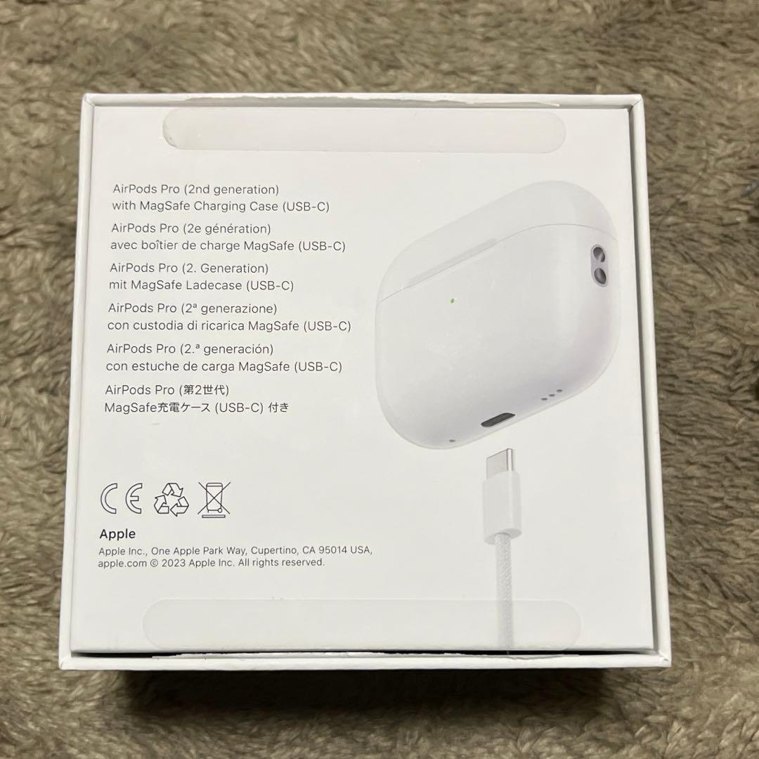 Apple AirPods Pro 第二世代純正品充電ケース、箱イヤーチップ付き