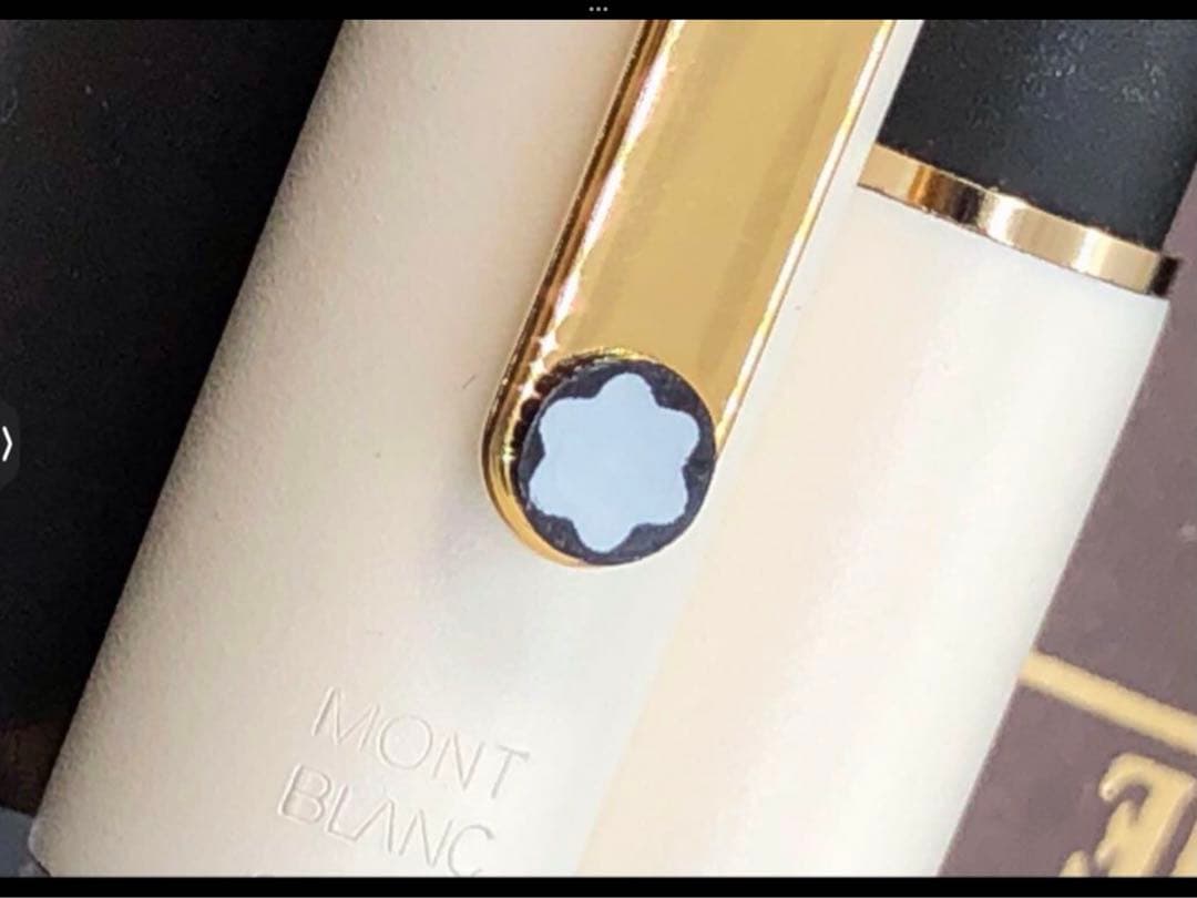 モンブラン 未使用に近い極美品レア純白ホワイトカラー軸SラインNo2118