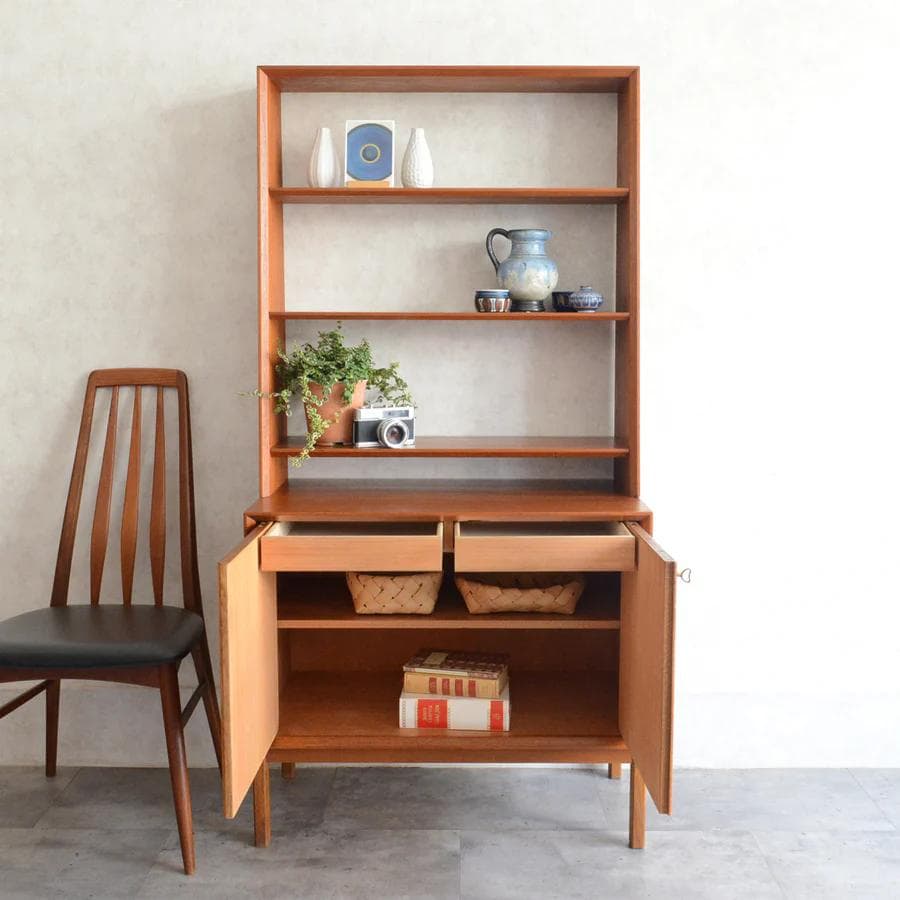 デンマーク ヴィンテージ オープンキャビネット 引き取り割引あり