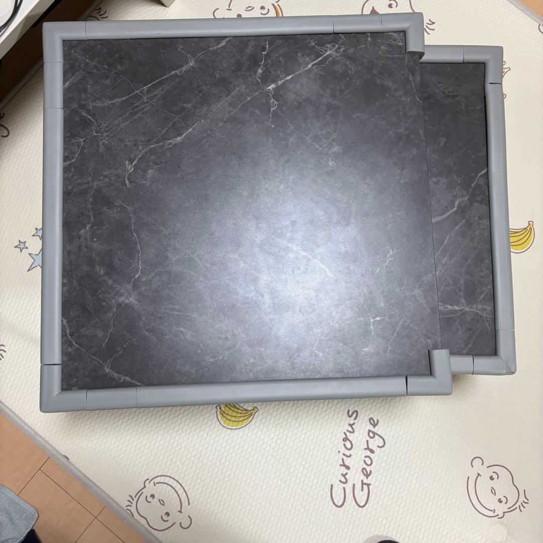 O*e様 LOWYA ローテーブル Sサイズ 大理石柄 ダークグレー/ブラック O*e