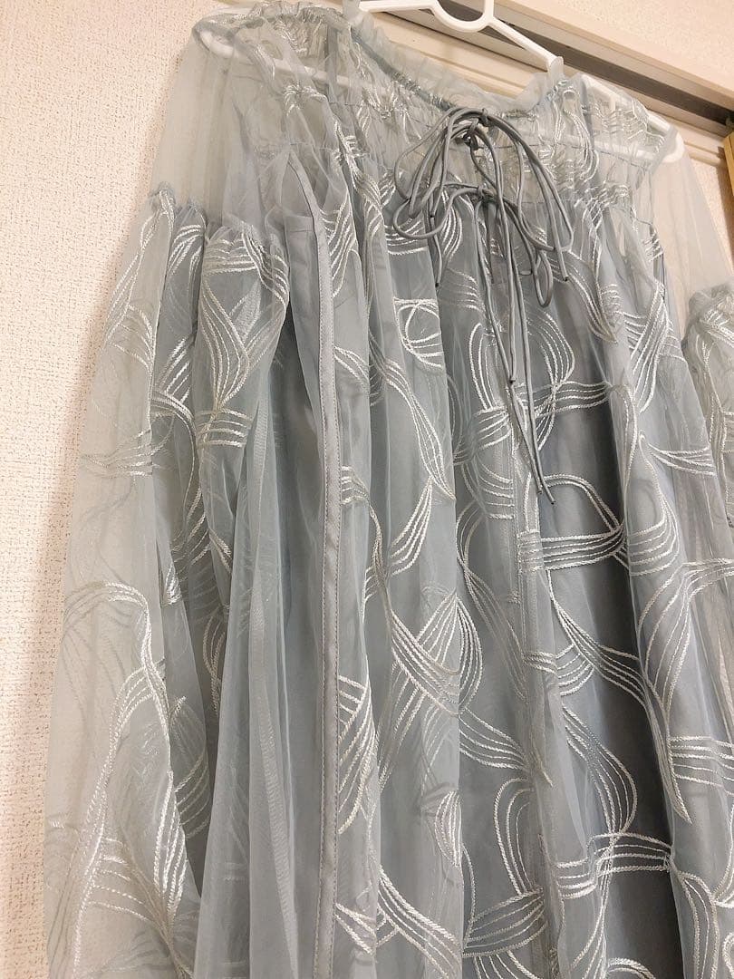 Dorry Doll リボン刺繍ギャザードレス