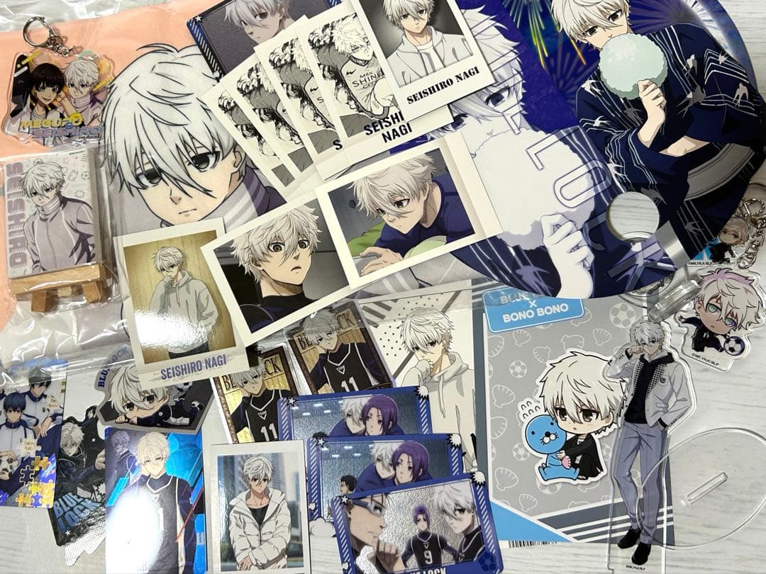 匿名配送】ブルーロック 凪 誠士郎 グッズ まとめ売りセット ブルー