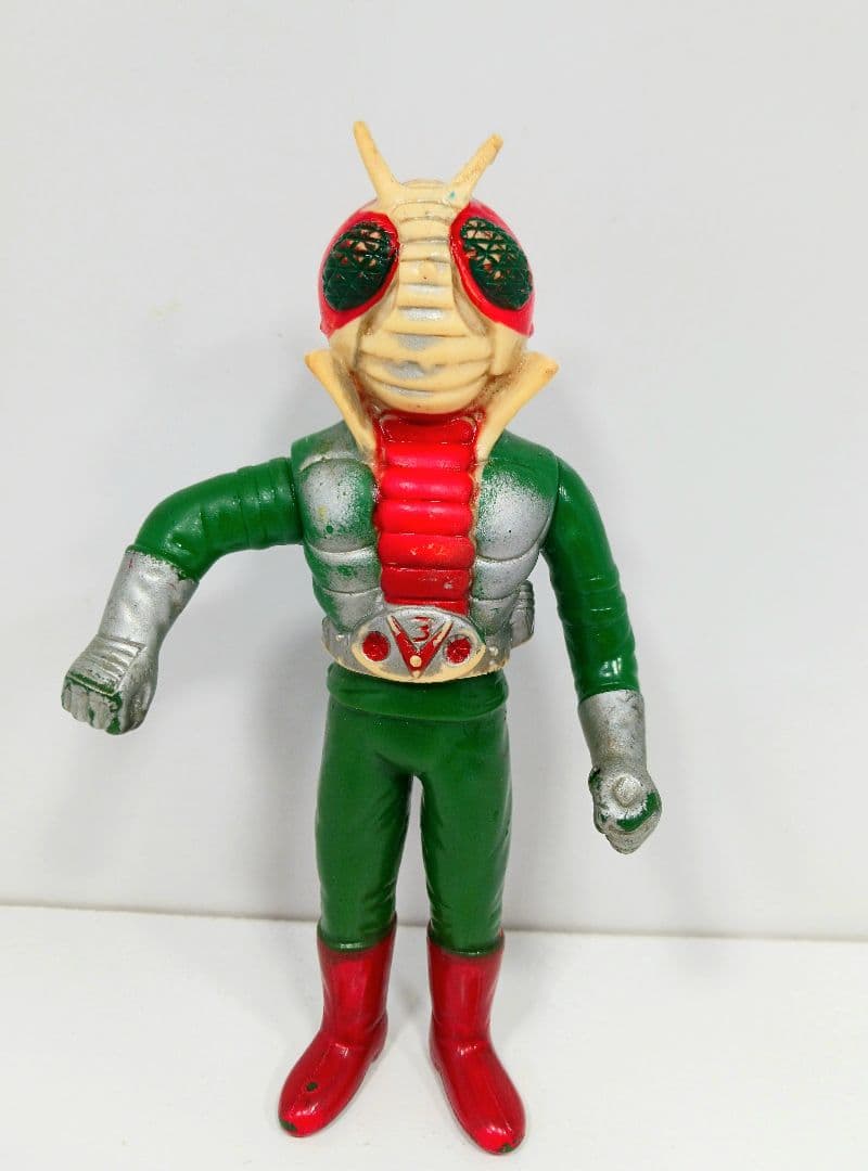 当時物 ポピー 仮面ライダーV3 ソフビ