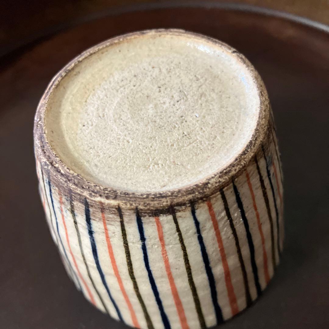 麦藁手蕎麦猪口 瀬戸 十草 美濃 古道具 青山二郎 白洲正子 古民芸 酒