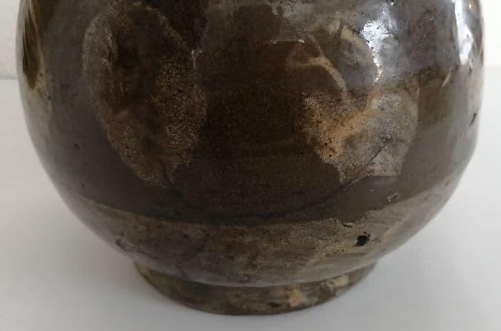 中期唐津 打ち刷毛目文瓶