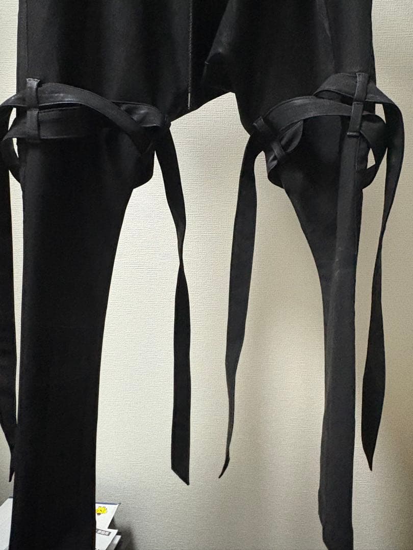 kiryuyrik コーティングストラップサルエルパンツ Sサイズ