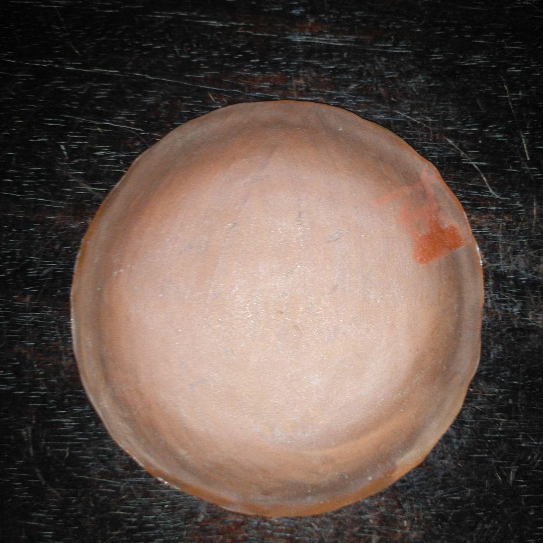 NO639 備前焼　煎餅皿　絵備前　古備前　宝尽くし文様　幕末～明治　5枚組