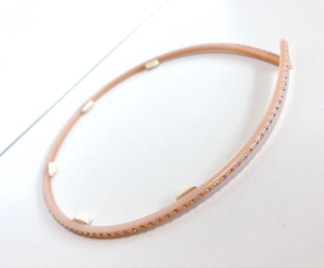 アレクサンドルドゥパリ　カチューシャ　ピンク　キラキラ　スワロフスキー