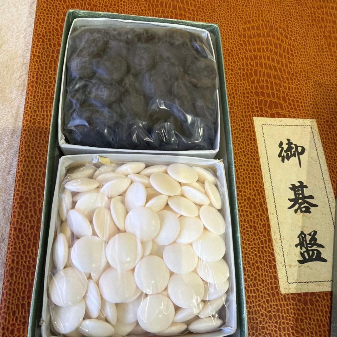 天然木製囲碁盤　蛤碁石
