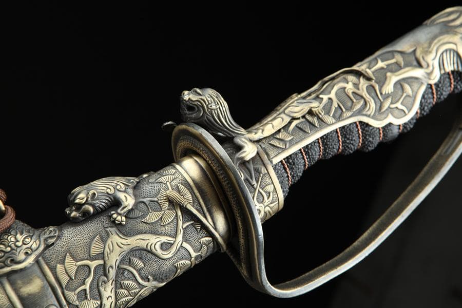 九獅子の軍刀 日本刀 模造刀 居合刀 武士道 武蔵 鑑賞用 手鍛造打